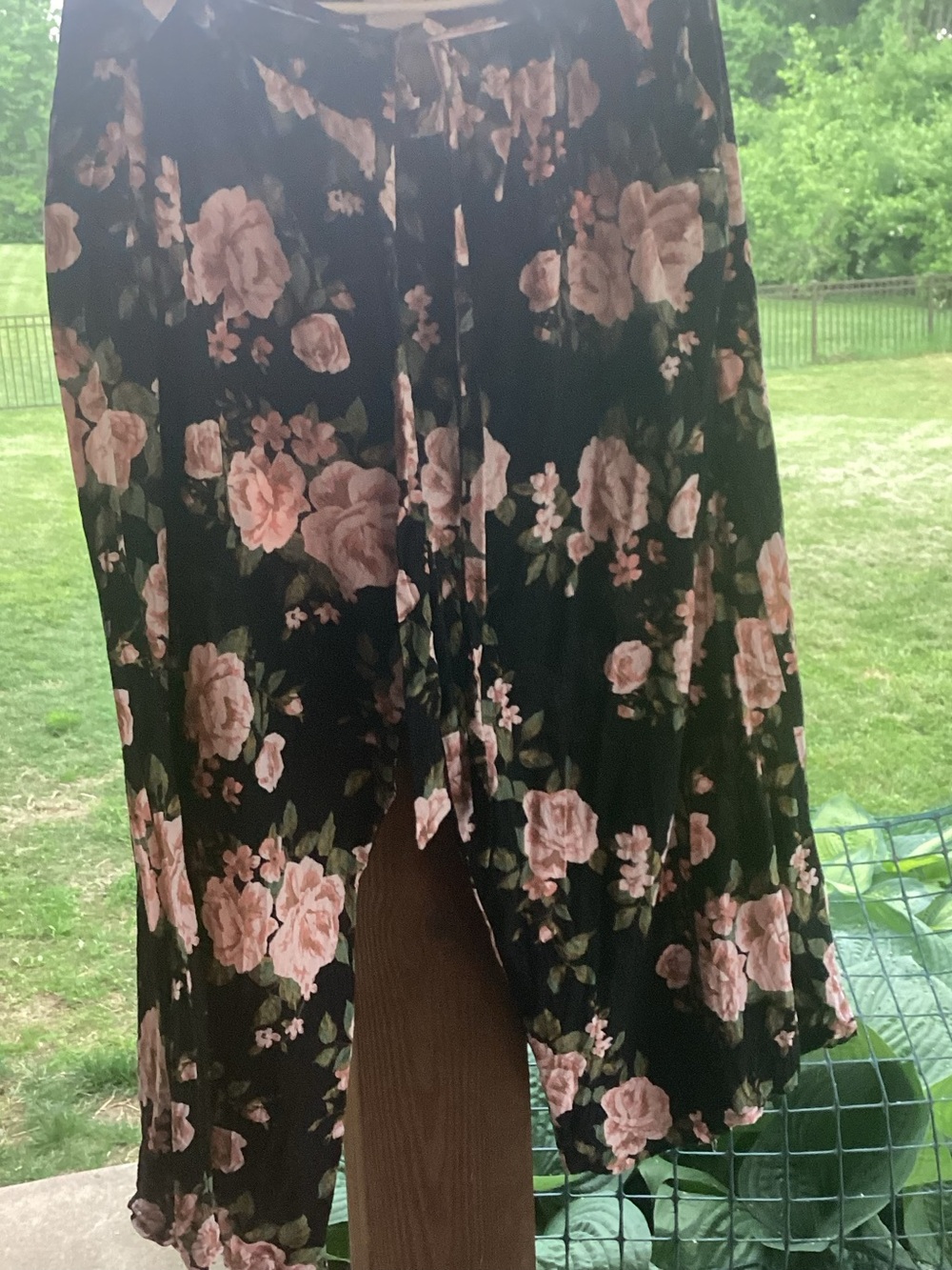 LuLaRoe Women’s Palazzo-Style Pants in Floral Print - size 2XL